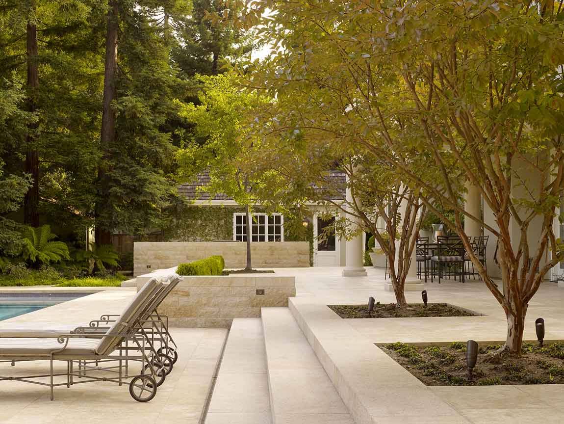 A limestone patio in the Hill Country, sealed for the long haul.